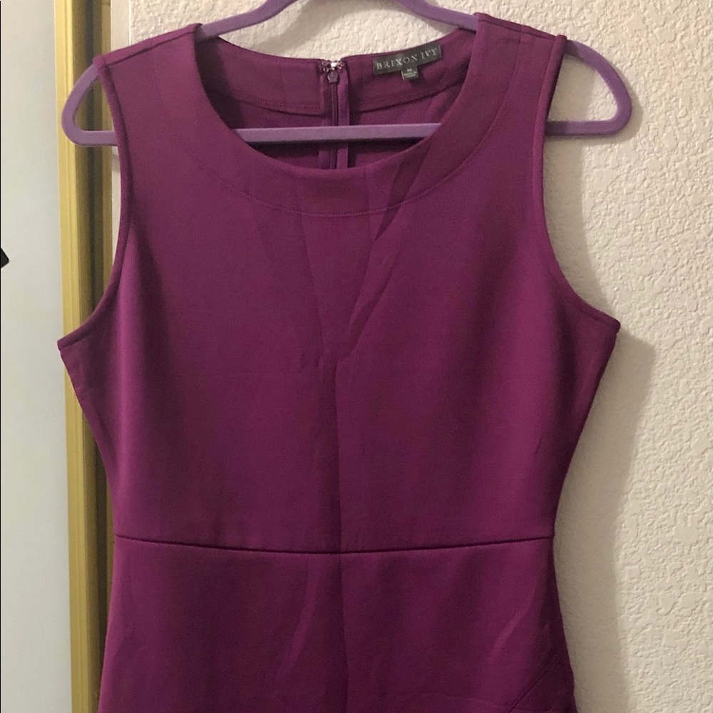 Magenta/Fushia colored dress Briton Ivy laser cut